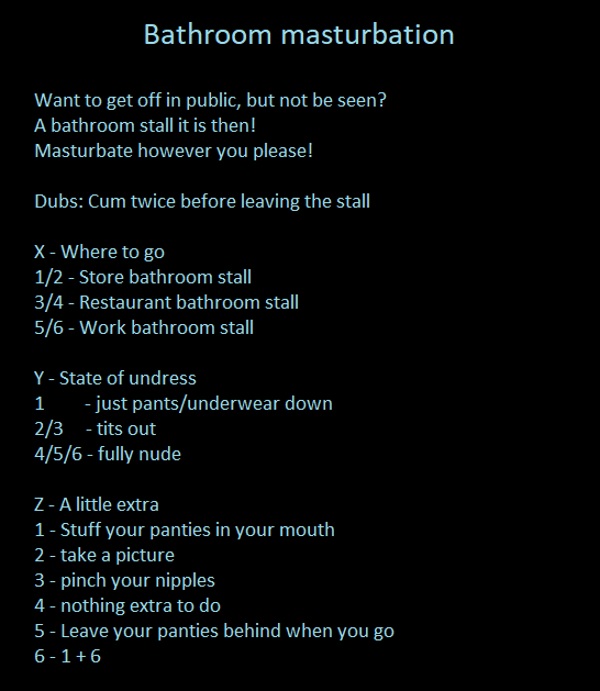 Bathroom Masturbation Fap Roulette