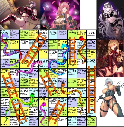 CBT and Anal snakes and ladders game