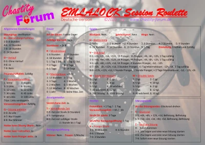 Emlalock Session Roulette [DE] - by chastity-forum.de