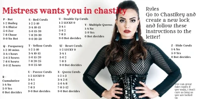 Chastikey chastity mistress