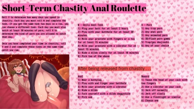 Short Term Chastity Anal Roulette