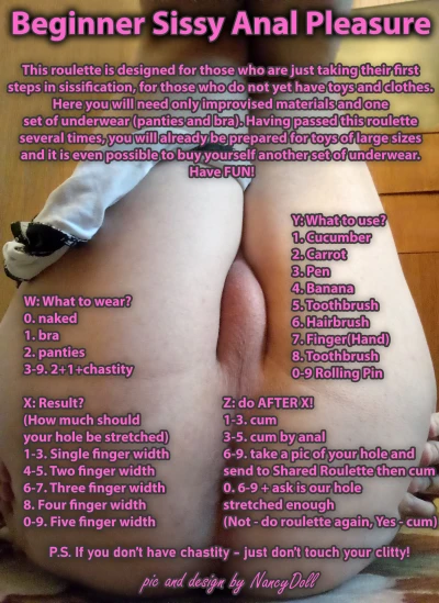 Beginner Sissy Anal Pleasure