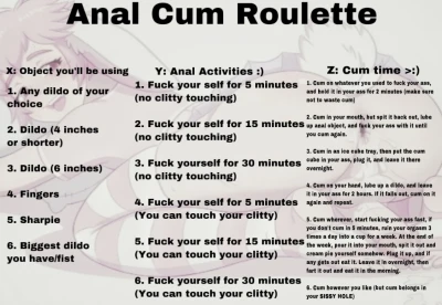 Anal Cum Roulette (Creampie Edition)