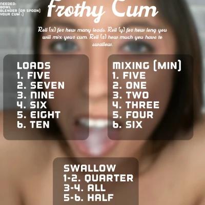 Frothy cum 