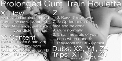 Prolonged Cum Train Roulette