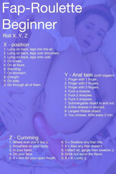 Beginner Anal Cum Roulette