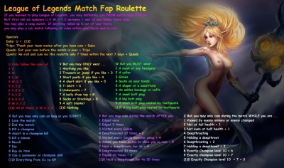 League of Legends Match Fap Roulette