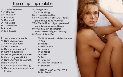 The nofap- fap roulette