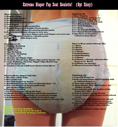 Extreme Diaper Fap Scat Roulette! (Optional Sissy)