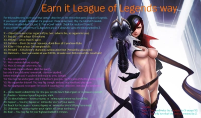 Earn it League of Legends way