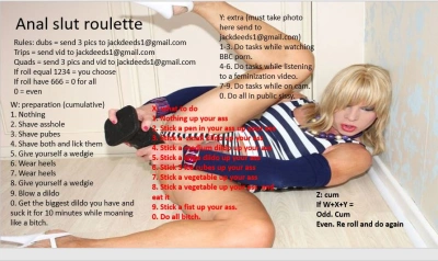 Easy anal slut roulette