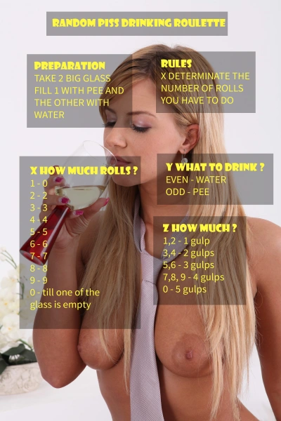 random piss drinking roulette