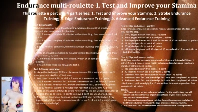 Endurance Multi-roulette: Test and Improve your Stamina