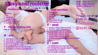 Sissy anal roulette