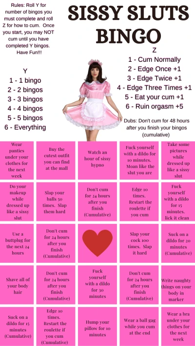 Sissy Sluts Bingo