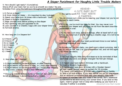 A Diaper Punishment for Naughty Little Trouble Makers