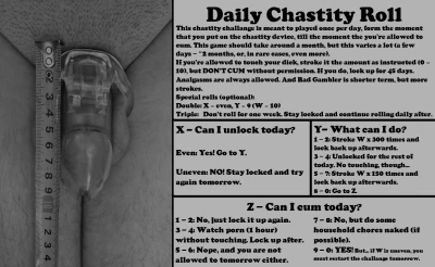 Daily Chastity Roll (mid - long term)