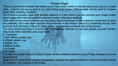 Frozen keys