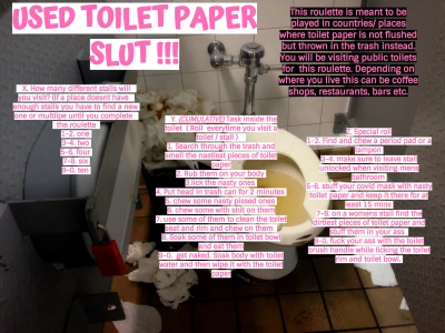 Used Toilet Paper Slut