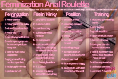 feminization anal roulette