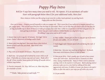 Puppy Play Intro