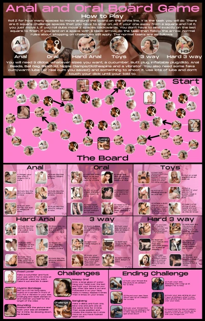 Anal and Oral Board Game