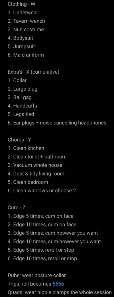 Chores roulette