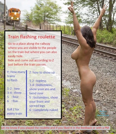 Train flashing roulette