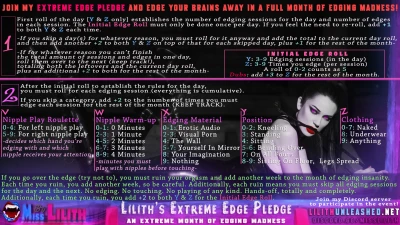 Lilith's Extreme Edge Pledge