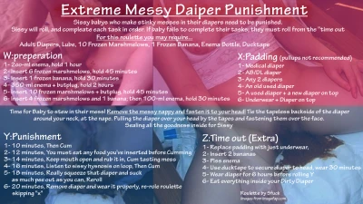 Extreme Messy Diaper Punishment