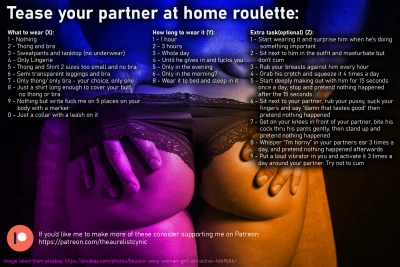 Tease your partner at home