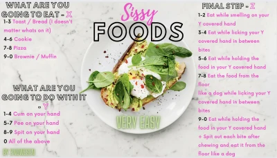 Very Easy Sissy Foods