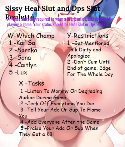 Sissy Slut League Of Legends Roulette