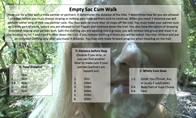 Empty Sac Cum Walk