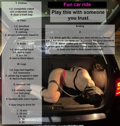 Fun Bondage car ride