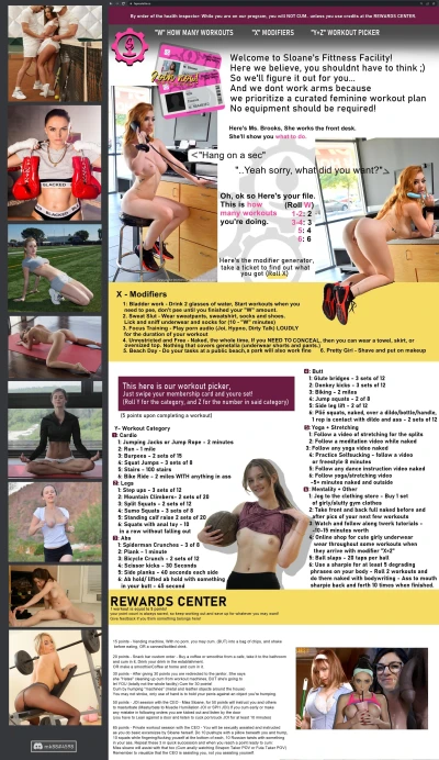 Sissy Workout Roulette SFSF