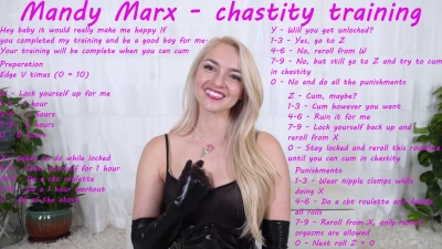 Mandy Marx chastity training