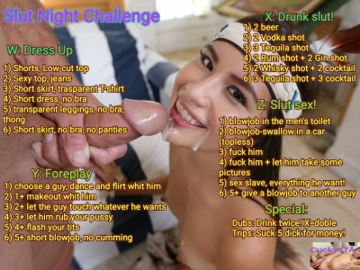 Slut Night Challenge