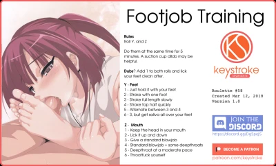 Footjob Training