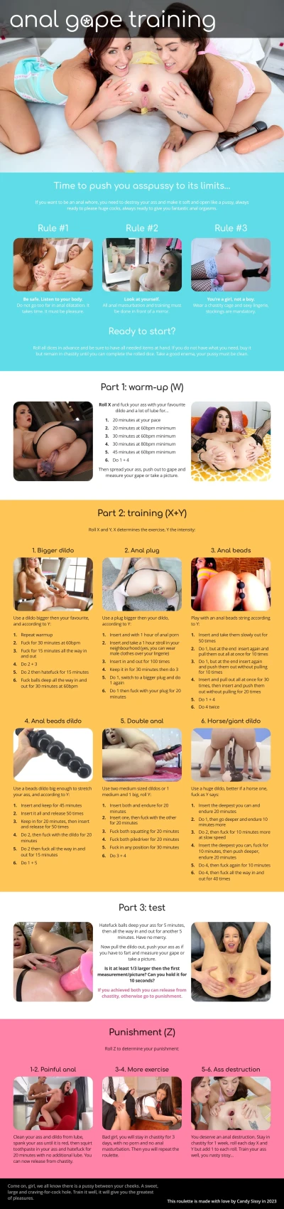 Anal Gape Training