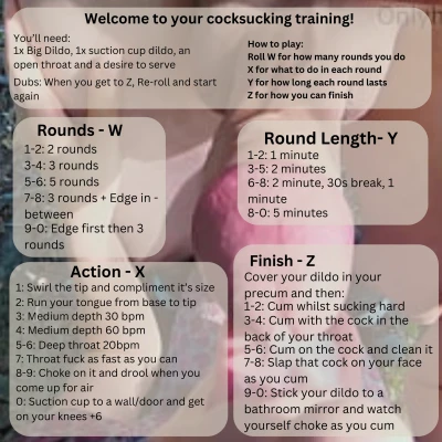 Cocksucking training