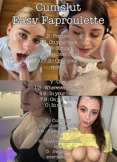 Cumslut Easy Faproulette