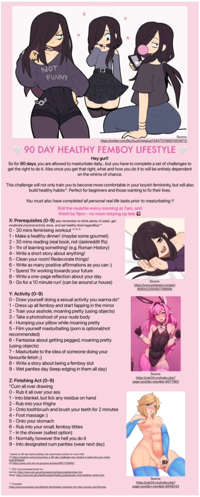 90 Day Healthy Femboy Lifestyle