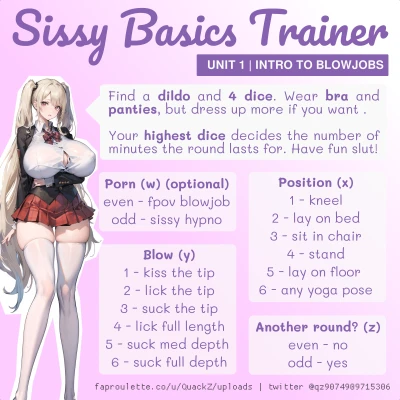 sissy basics trainer - intro to blowjobs