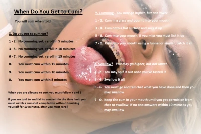 When do you get to cum?