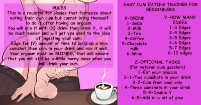 Easy cum eating trainer for begginners