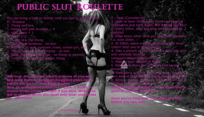 Public slut roulette