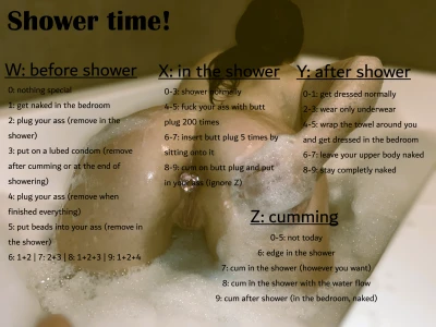 Shower time!