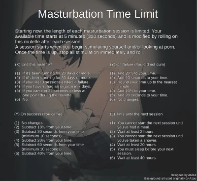 Masturbation Time Limit Roulette