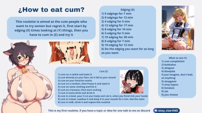 ¿How to eat cum ?